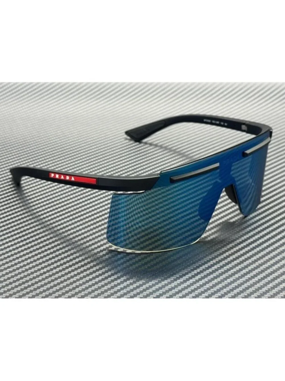 New Prada Linea Rossa Men Matte Black Sunglasses 60-21-130
